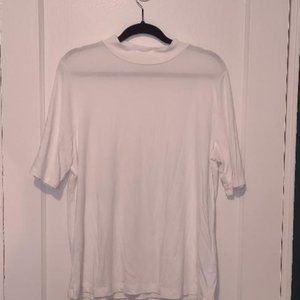 Banana Republic Factory Mock Neck White Top Size XL